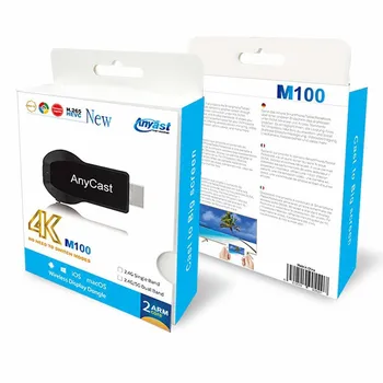 Anycast M100 2.4 G/5G 4K Miracast Iga Loo Traadita DLNA-AirPlay, TV Stick Wifi Ekraan Dongle Vastuvõtja IOS Android