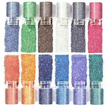 1 Komplekt 12 Värvi Flash Glitter Sära Helge Pulber Crystal Epoksüvaik Hallituse Täidised Nail Art DIY Ehted, Käsitöö, Sisustus Tööriist