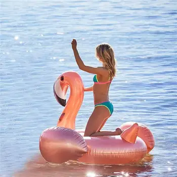 Täispuhutav Flamingo Ujuda Ringi Float Basseini Poole Täiskasvanud Lapsed Ujuda Ringi Suvel Lapse ja Täiskasvanu Ujumine Mänguasjad Vee-Madrats-Voodi