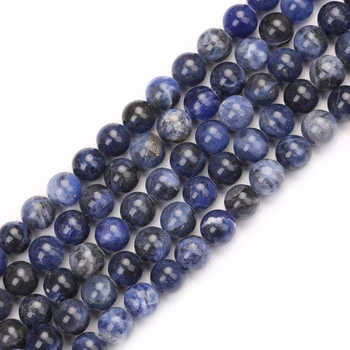Looduslikust Kivist Helmed 4 6 8 10 12 MM Ringi Sinise Lahti Helmed Sobivad DIY Beads Mood Ehted Making