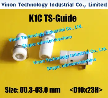 Keraamilised TS-Guide Ø1.0mm (D10x23H) jaoks Sodick TIKI, Matra Bohrteufel,Charmilles SH2 seeria edm puurimismasinad