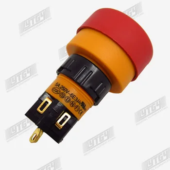 [SA]EMA valgustatud emergency stop nupp switch 16mm 01S-CE40.Q / S1P AC110 / 220V LED 1--5tk/palju
