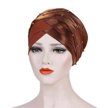 Kaks Värvi Tepingud Beaded Dekoratiivsed Headscarf Ühise Põllumajanduspoliitika Uus Isiksus Mood Hele Silk Riie Beaded Varba Kork Emane