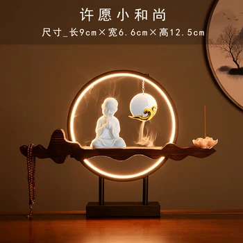 Zen Viiruk Omanik Budismi Suur LED Tagasivoolu Keraamika Viiruk Põleti Hiina Retro Viiruk Põleti Home Decor Kingitus DA60XBJ