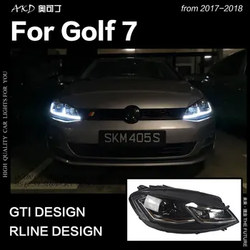 AKD Car Styling Pea Lamp Golf 7 led 2013-2019 Golf7 esitulede golf 7.5 Esituled Bi Xenon Hid päevatuled