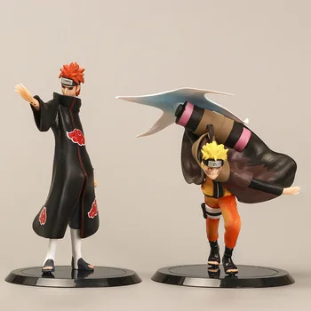 18cm 2types/set Naruto Grandista Shinobi Suhete Uzumaki Sasuke Uchiha Figuriin PVC Joonis Kogumise Mudeli Lapsed Mänguasjad Kingitus