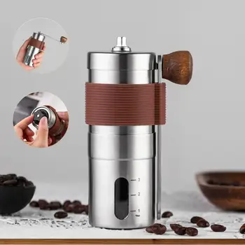 Silikoon Käsi-Käsitsi Coffee Grinder Mill Espresso prantsuse Press türgi Keeta Käsitsi Kohviveskid Coffeeware