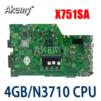 90NB07M0-R00050 ASUS X751SV X751SJ X751SA X751S Sülearvuti Emaplaadi 4G/N3710 CPU