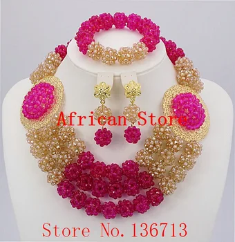 Uus Disain Nigeeria Aafrika Pulm Helmed Ehete Komplekt Crystal Tasuta Kohaletoimetamine Pruut Pulmad Ehted Komplektid Online R484
