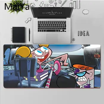 Maiya parima Kvaliteediga Dexter ' s Lab Office Hiired Gamer Pehme Mouse Pad Tasuta Kohaletoimetamine Large Mouse Pad Klaviatuurid Matt