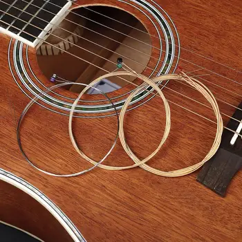 6tk/set Metallist Irin Akustilise Folk Guitar Strings A720 Kõrge Heli Kvaliteet, Kitarr Stringid