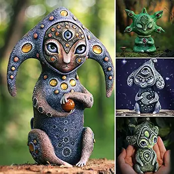 Olend Kuju Õrn Atraktiivne Vaik Outdoor Skulptuur Figuriin aia kaunistamiseks väljas Loomade Kujud