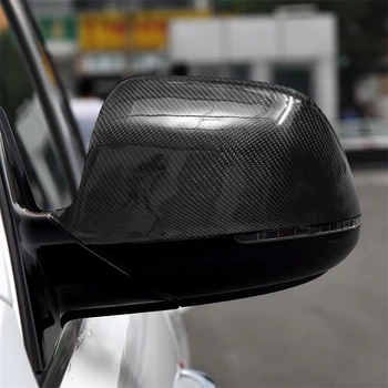 Carbon Fiber Auto Interjööri Aksessuaarid Rearview mirror riba Kaitsva Muutmine Kate Sisekujundus Kleepsud Audi Q5 2010-2018