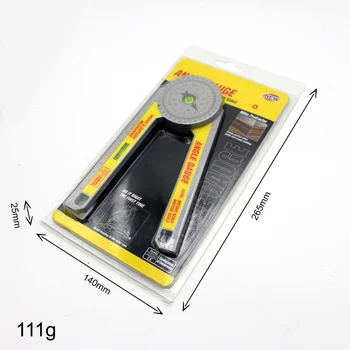 Mitra Nurgamõõtjaga 360 Meetme Nurgamõõtjaga Plastikust Nurga Mõõtmine Joonlaua Inclinometer Angle Finder Näidik Puidutööstuse Tööriistad L