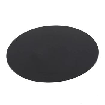 2tk Must 3Mm Acrylic Plastic Ümmarguse Plaadi Lõikamine Ring Peegli Läbimõõt 200Mm & Läbimõõt 100Mm