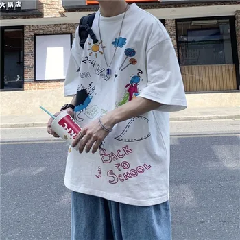 Meeste T-särk+püksid 2-osaline ülikond suvel hingav casual T-särk tänav, hip-hop sobiks mood trükitud meeste vabaajarõivaste 2021