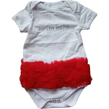 New Born Beebi Romper Jõulud Imiku Bodysuit Tüdrukud Santa baby lühikesed Varrukad Printsess Riided Beebi Onsie