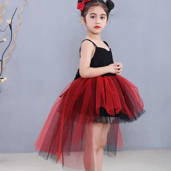 Laste kanda Euroopa ja Ameerika tutu printsess kleit Halloween kostüüm must pits kleit tüdrukud dress tasuta shipping
