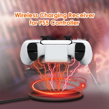 Sony PS5 Traadita Mängu Laadimine Vastuvõtja Sony PS5 Töötleja Gamepad Kiire Laadija Power Adapter LED Indikaator