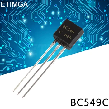 100TK/PALJU BC549C TO-92 BC549 TO92 549C 0.1 A Transistor 30V Uus Originaal