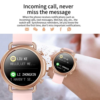 IP68 Veekindel Smart Watch Naiste Armas Käevõru Südame Löögisageduse Monitor Magada Järelevalve Smartwatch Ühendust IOS Android V25 bänd
