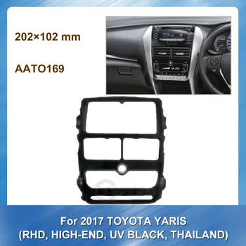 2 Din Auto Raadio Sidekirmega TOYOTA YARIS RHD HIGH END UV-MUST TAI 2017 Auto refitting DVD-frame Auto Multimeedia sidekirmega