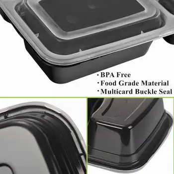 20pcs Microwavable toidujahu Ladustamise Mahuti koos Kaaned Vastupidav BPA Vaba Plastikust Ühekordselt Toidu Virnastatavates Nõudepesumasin Ohutu
