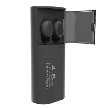 Traadita Bluetooth-5.0 Kõrvaklapid koos 4800MAh Aku Puhul [Nagu Power Bank] koos Mic USB Type C Kaabel TWS Stereo In-Ear Earphon