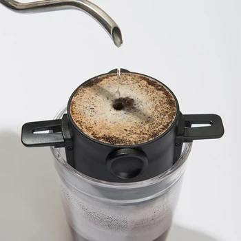 1tk Kokkupandav Kohvi Filter, Roostevabast Terasest, Kohvi Omanik Paberivaba Dripper