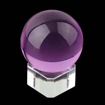 2017 Uus Unisex Looduslik Kvarts Purple Magic Ring Crystal Healing Palli, Kera 40mm + Stand Koju Õnne Teenetemärgi