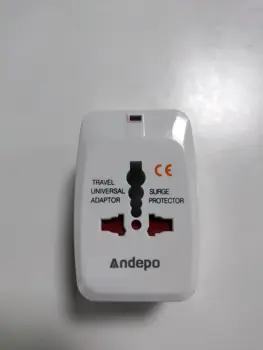 Andepo Travel Adapter, üle Maailma Kõik Ühes Universal Travel Adapter, AC Seina Pistik Adapter Seina Laadija koos kahe USB Charg