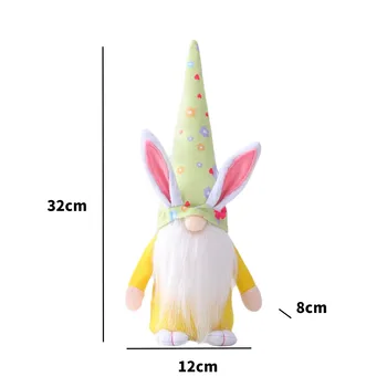 Laste Easter Bunny Doll Pika Müts Kodus Laua Kaunistamiseks Easter Bunny Doll
