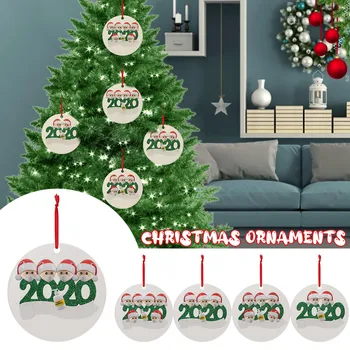 1TK Puidu-Art Isikliku Säilinud Pere Ornament 2020. Aasta Jõulud Puhkuse Decor Jõulud puu ripats Home Decor