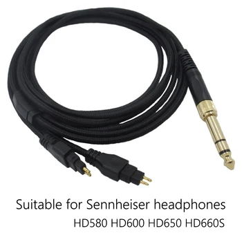 Uus Asendamine Kõrvaklapid Audio Kaabel DIY Kõrvaklapid Audio Kaabel, Kõrvaklappide jaoks Sennheiser HD580 HD600 HD650 Painutamine