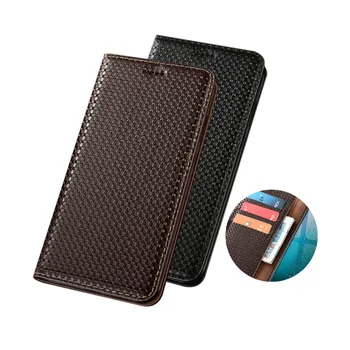 Luksus naturaalsest Nahast Rahakott Magnet Raamat Flip Case For Xiaomi Poco M3/Xiaomi Poco M2/Xiaomi Poco X3 NFC-Telefoni Puhul Kaardi Valdaja