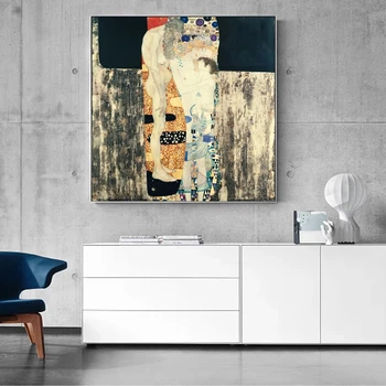 Kolm Vanuses Naine Lõuendile Maali Gustav Klimt Plakatid ja Print Kuulus Reproduktsioonid Seina Art Pilt Kodu Kaunistamiseks