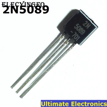 100tk 2N5089 TO-92 NPN Üldine Eesmärk Transistori