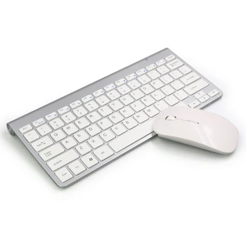Klaviatuur Hiir Combo 2.4 GHz Juhtmevaba Klaviatuur, Hiired, Mute Sisend Number Pad Sülearvuti QW