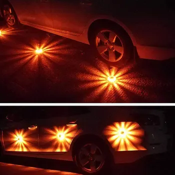Päästeameti led flash LED Strobo Hoiatus Tuli Auto Beacon Lambid Politsei Lightbar politsei süttib kollane tuli Magnet Avarii