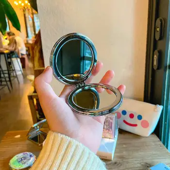 Meik Peeglid Mini Meik Kompaktne Tasku Õie Peegel Kaasaskantav Kaks-pool Kokkuklapitavad Make Up Peegel Naiste Vintage Kosmeetika Peeglid