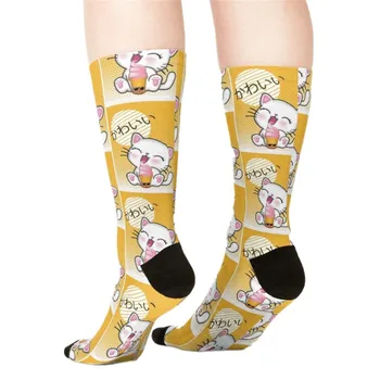2021 Naiste sokid kawaii Jaapani Anime Kass Trükitud Sokid Naine harajuku Õnnelik Naljakas Uudsus armas tüdruk kingitus Sokid naistele