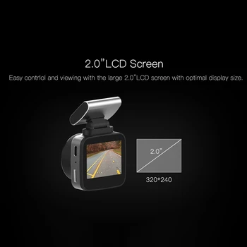 1080P HD-2 Tolline Sõidu Diktofon G-Sensor Car DVR Kaamera IPS Ekraan liikumistuvastus Kriips Cam