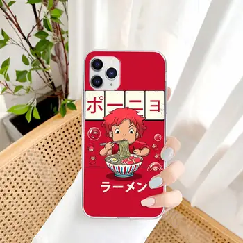 Hayao Miyazaki Anime Ponyo Läbipaistev Mobiiltelefoni Puhul Samsung Galaxy A51 A71 S20 S10e S7 S8 S9 S10 Plus, Clear Cover