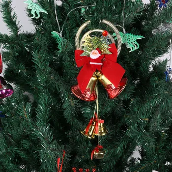 2020 Merry Christmas Tree Teenetemärgi Xams Santa Claus Bell Ripats Ornament Jõulud Puhkus Pere Poole Kingitused navidad FN50