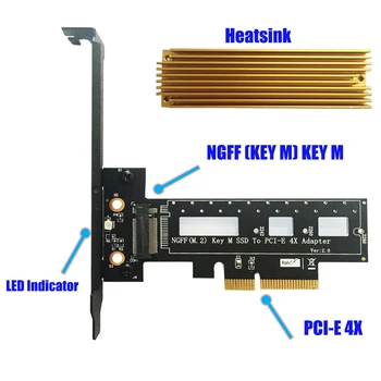 M. 2 NGFF PCIE SSD, et PCIE X4 Adapter Klahvi M Interface Card Support M. 2 PCIe NVMe 2242/2260/2280 M. 2 PCI-e Adapter