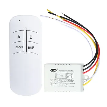 Wireless on/OFF 1/2/3 Võimalusi 220V Lampi kaugjuhtimise Lüliti-Vastuvõtja, Saatja Töötleja Sise-Lamp Kodus Asendused Osad