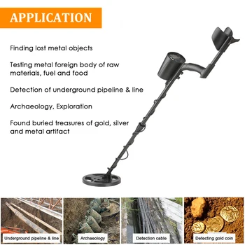 Underground Metal Detector Kulla Aare Ehted Finder Aare Jahipidamine Metallist Avastada koos 7.8-Tolline Veekindel Search Coil