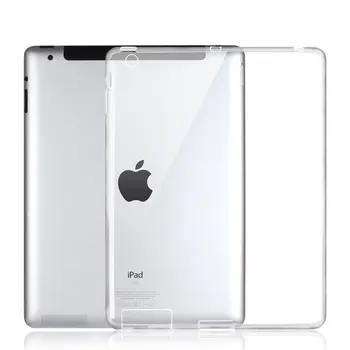 IPad 2 3 4 Juhul , Ultra-õhuke Silikoonist tagakaas Selge Pehme TPU Naha Puhul Protector Capa fondi iPad 2 case ipad 4 juhul