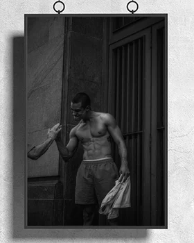 Fitness Kulturismis Mees Tugevad Lihased Näitus Terve Keha 31 Seina Kleebis Siidist Kangast Poster Art Sise-Decor Särav