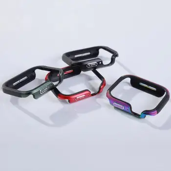 5 Värvi Alumiinium + Pehme Kummist Materjal Defender iwatch Metall Bumper Uus Apple Vaadata 2020-S6/SE 40mm / 44mm
